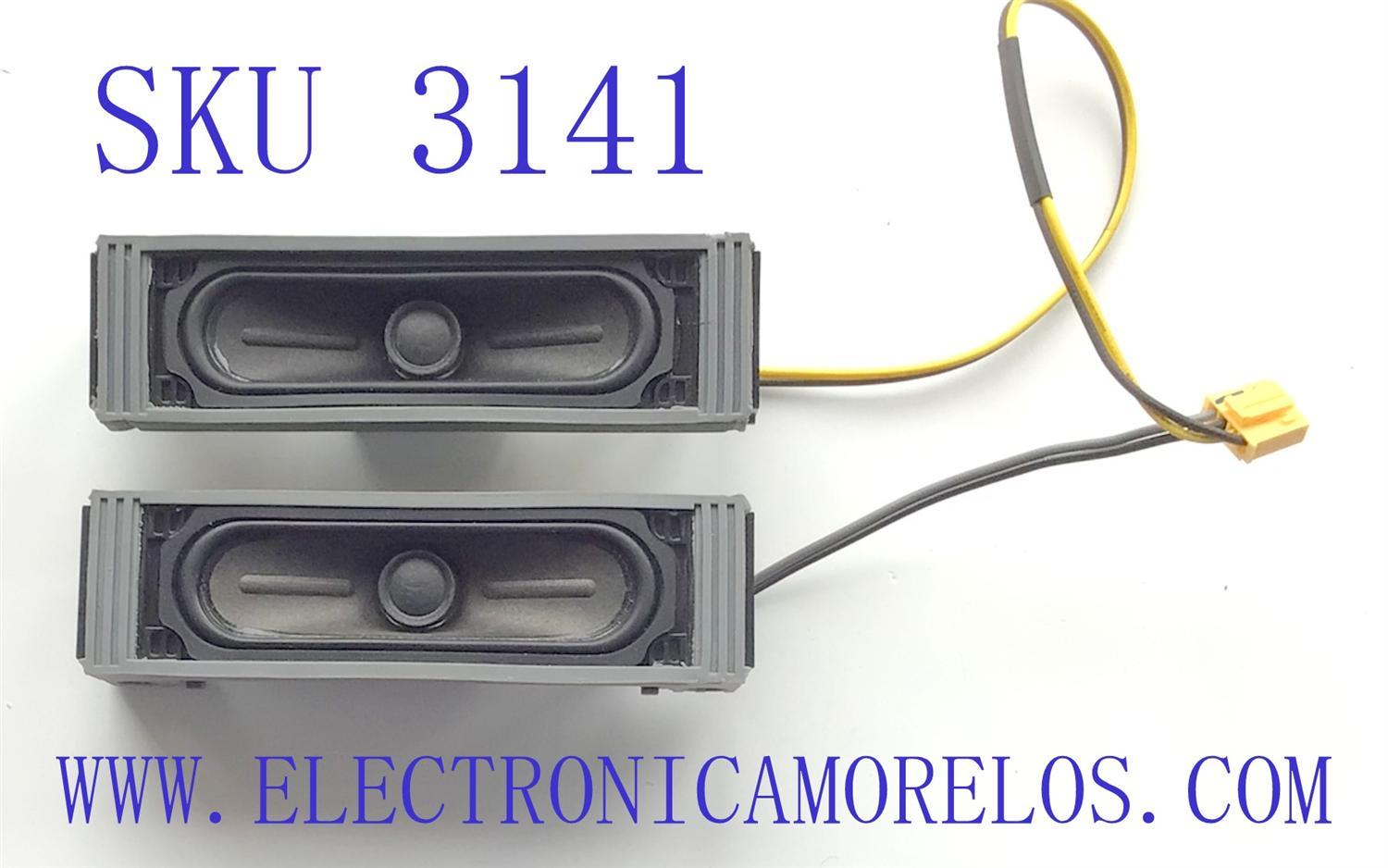 KIT DE BOCINA SPARA TV SAMSUNG ( 2 PZ ) / NUMERO DE PARTE BN96-30339H / BJ 12Ω 5W / BN9630339H / 30339H / C117J05BJ01 / PANEL V236BJ1-LE2 REV.C7 / UN24M4500AFXZA WA01